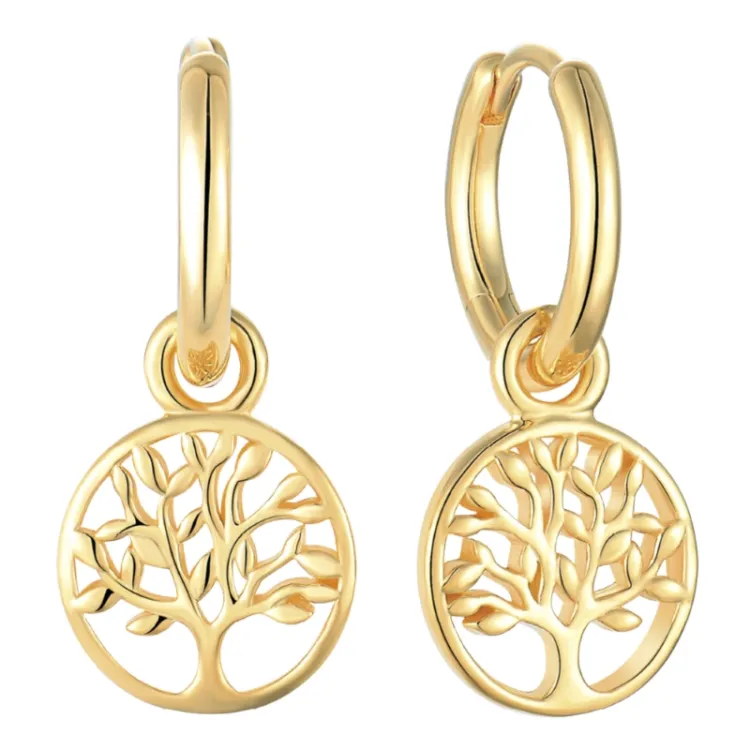 Støvring Design boom van het leven creool in verguld sterlingzilver