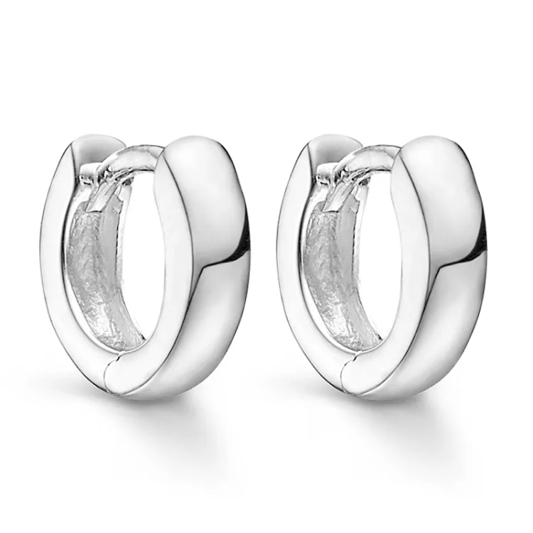 10 mm Støvring Design creool in zilver