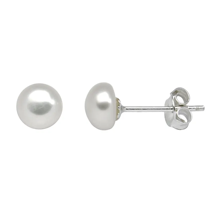 6 mm Støvring Design parel oorbellen in zilver