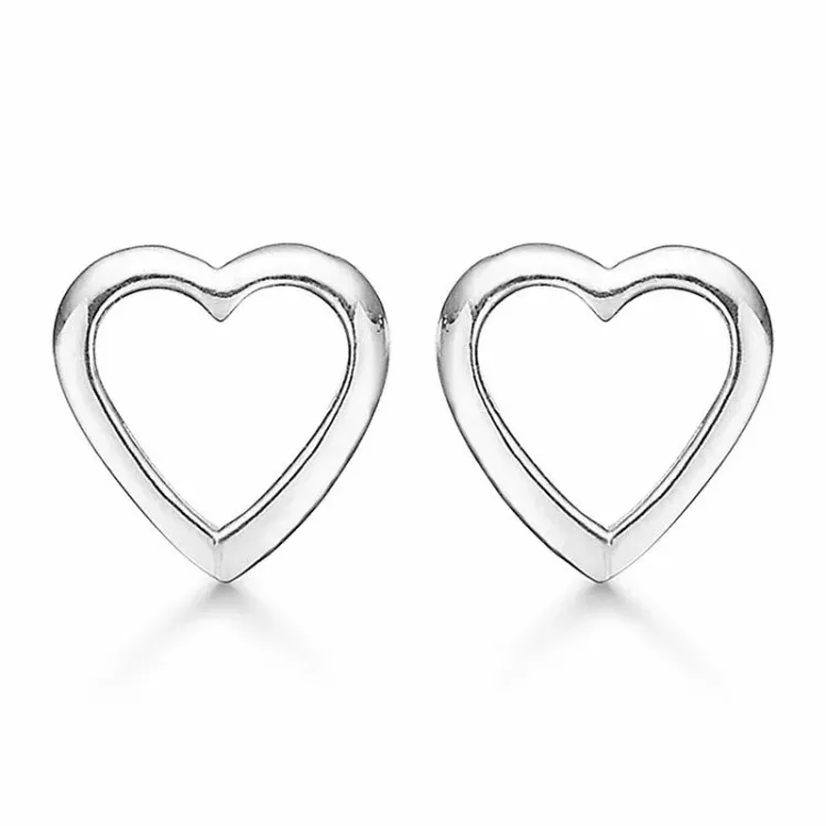 Støvring Design hart oorbellen in zilver