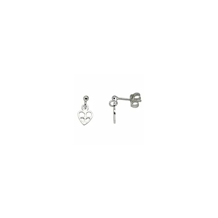 Støvring Design hart oorbellen in zilver