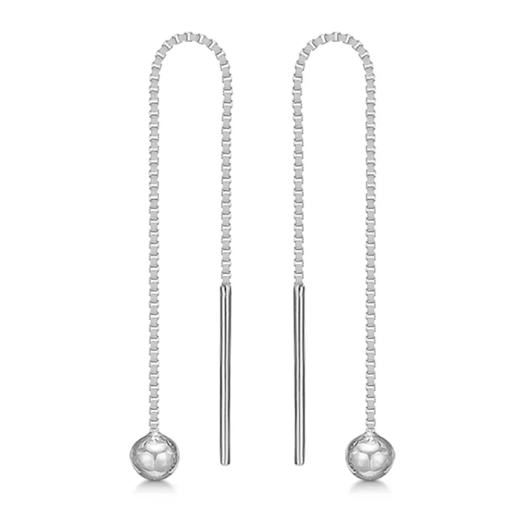 Støvring Design bolletje oorhanger in zilver