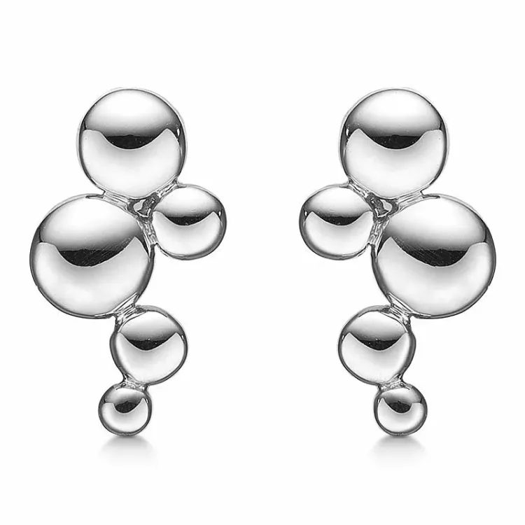 Støvring Design cirkel oorbellen in zilver
