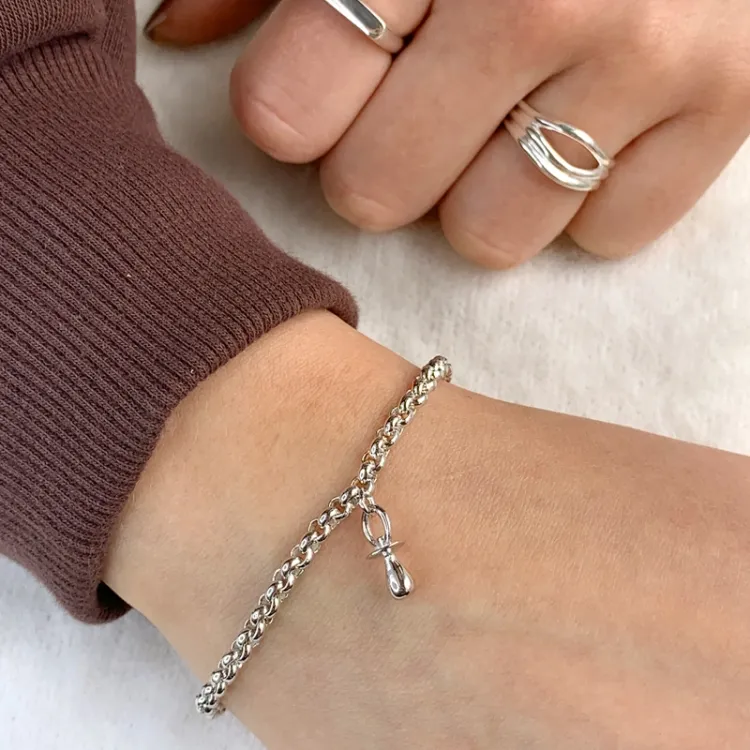 Siersbøl speen armband in zilver