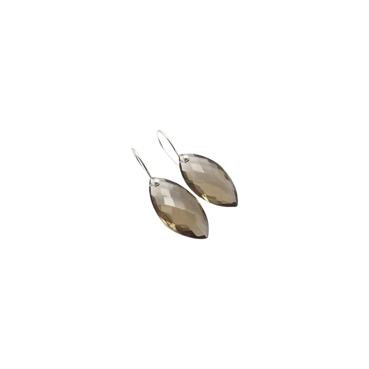 Kwarts oorbellen in zilver