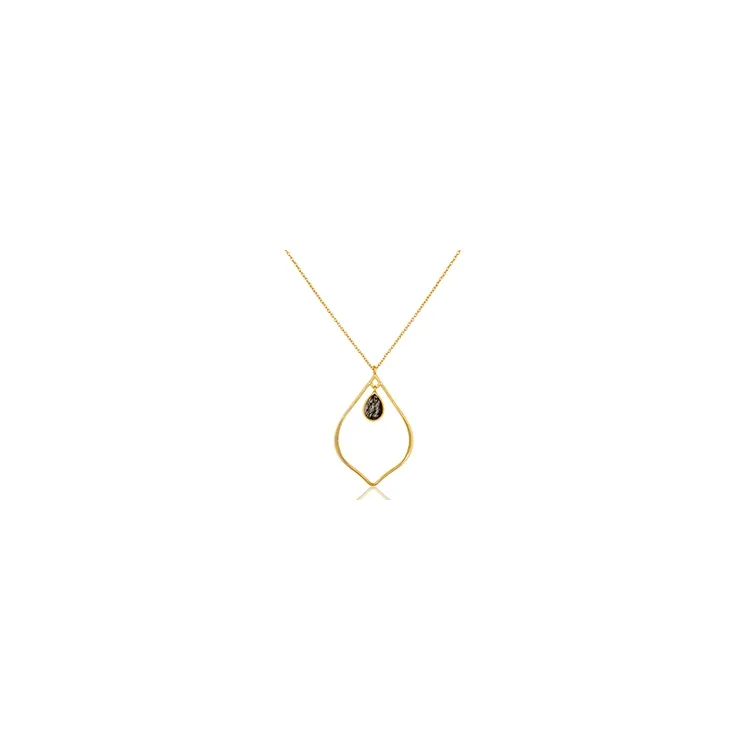 ketting in verguld sterlingzilver met hanger in verguld sterlingzilver