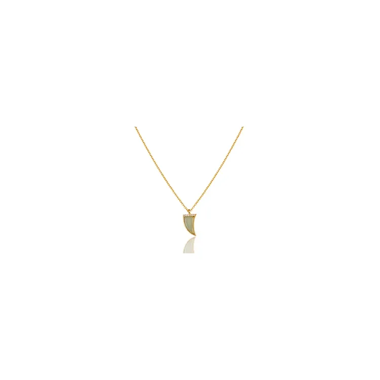 ketting in verguld sterlingzilver met hanger in verguld sterlingzilver