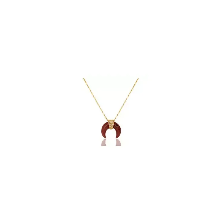 testsieraad met fouten hanger met ketting in verguld sterlingzilver met hanger in verguld sterlingzilver