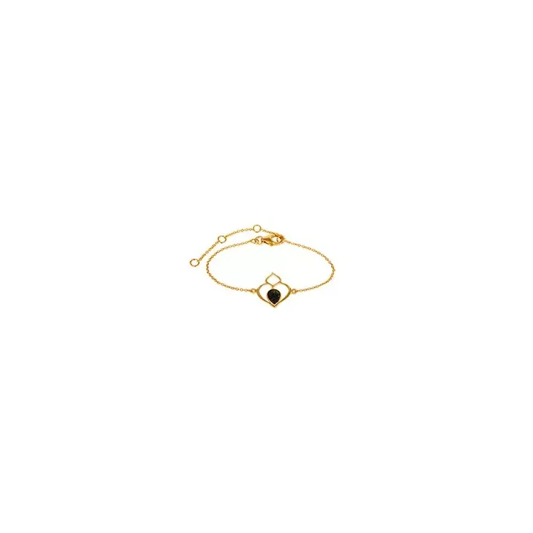armband in verguld sterlingzilver met hanger in verguld sterlingzilver