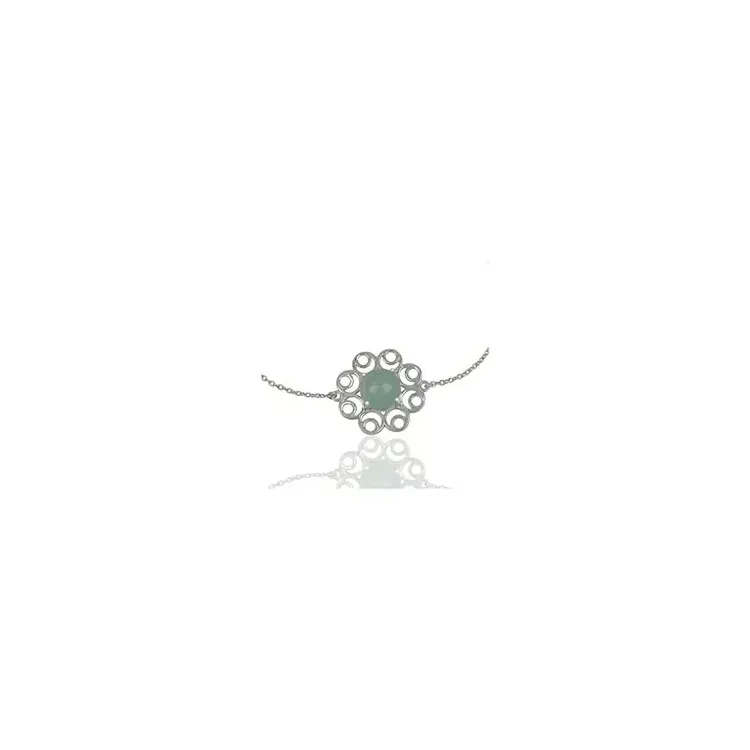 caledoniet armband in zilver met hanger in zilver
