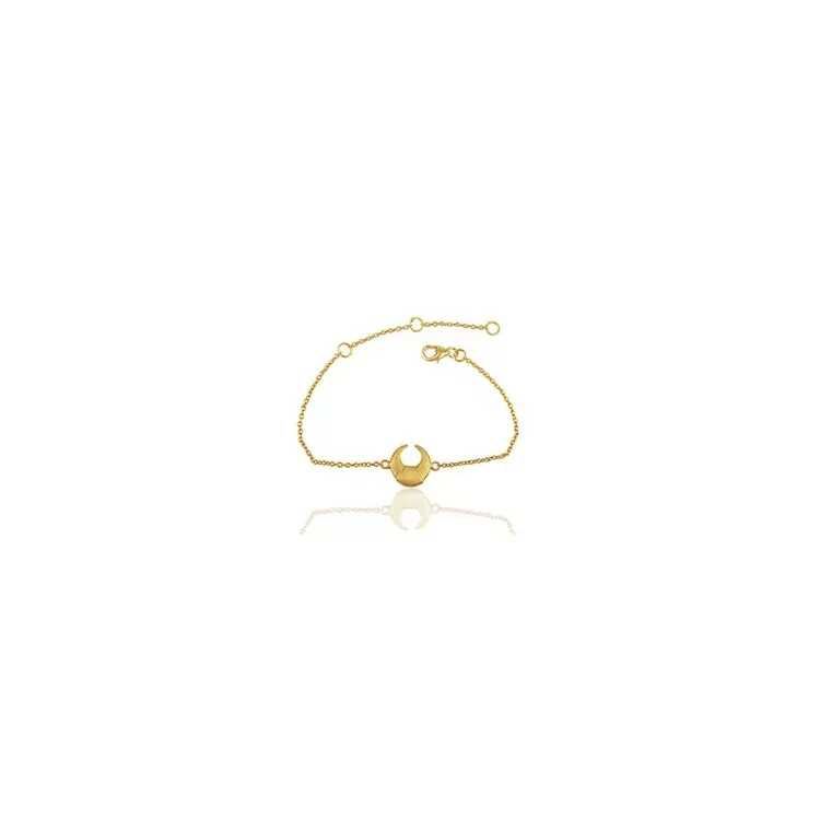 armband in verguld sterlingzilver met hanger in verguld sterlingzilver