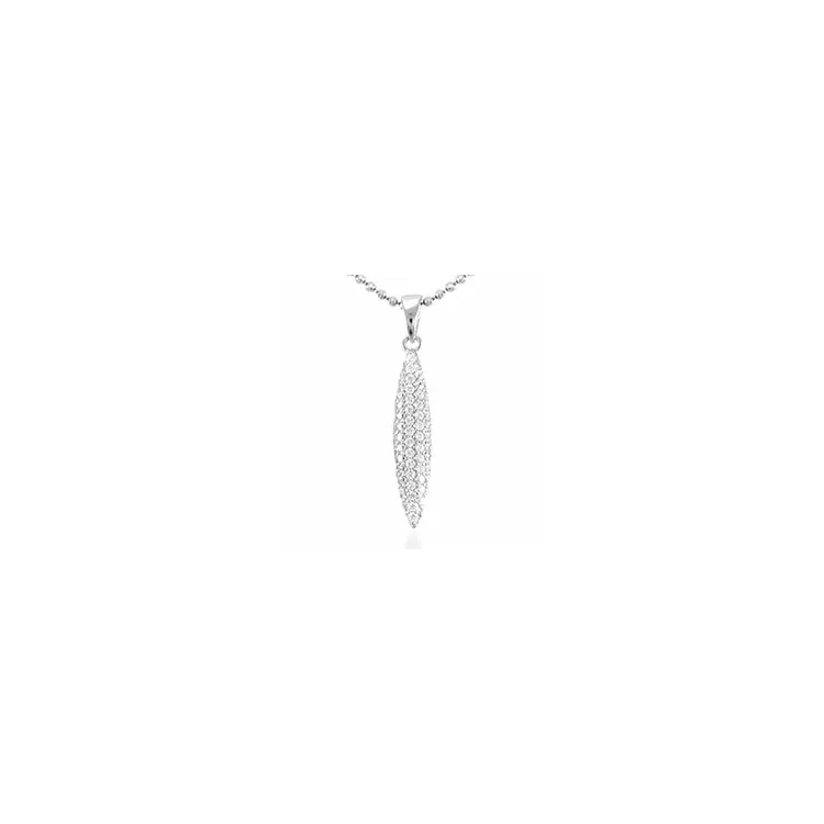 zirkoon hanger in zilver