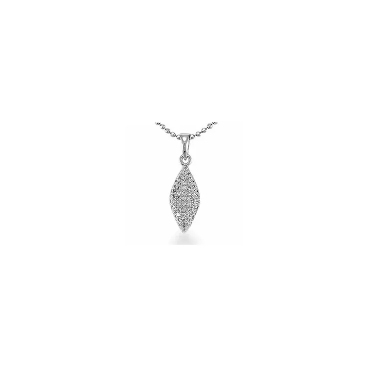 zirkoon hanger in zilver