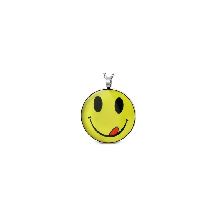 Groot smiley hanger in staal