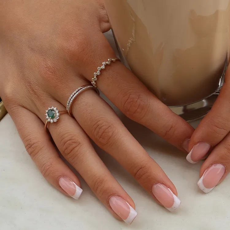 diamant ring in 9 karaat goud 0,14 ct - Simple Diamonds