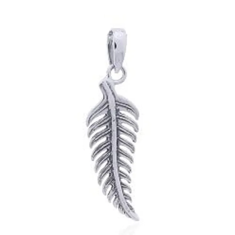 blad hanger in zilver
