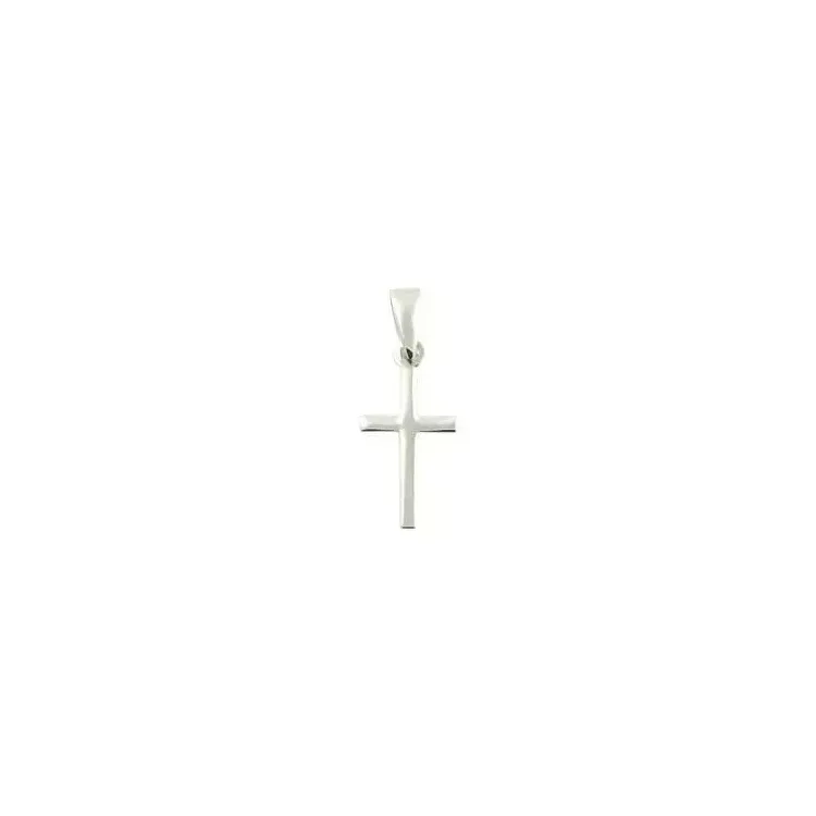 11 x 27 mm kruis hanger in zilver