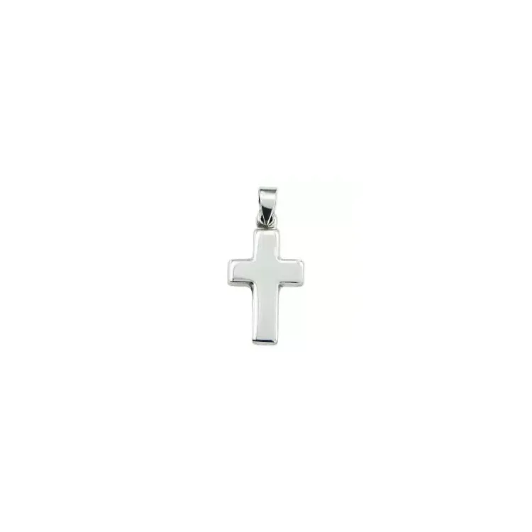 13 x 29,5 mm kruis hanger in zilver