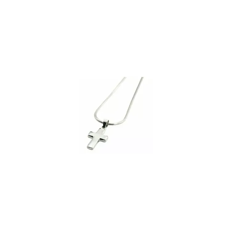 13 x 29,5 mm kruis hanger in zilver