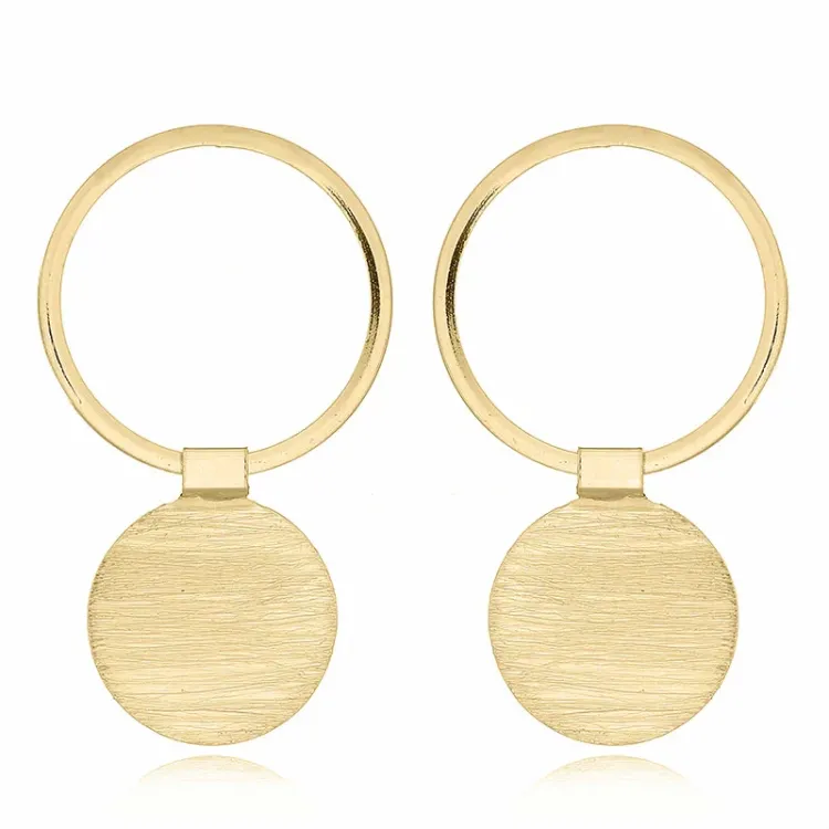 testsieraad oorbellen in verguld sterlingzilver