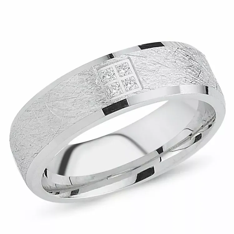 zirkoon ring in gerodineerd zilver