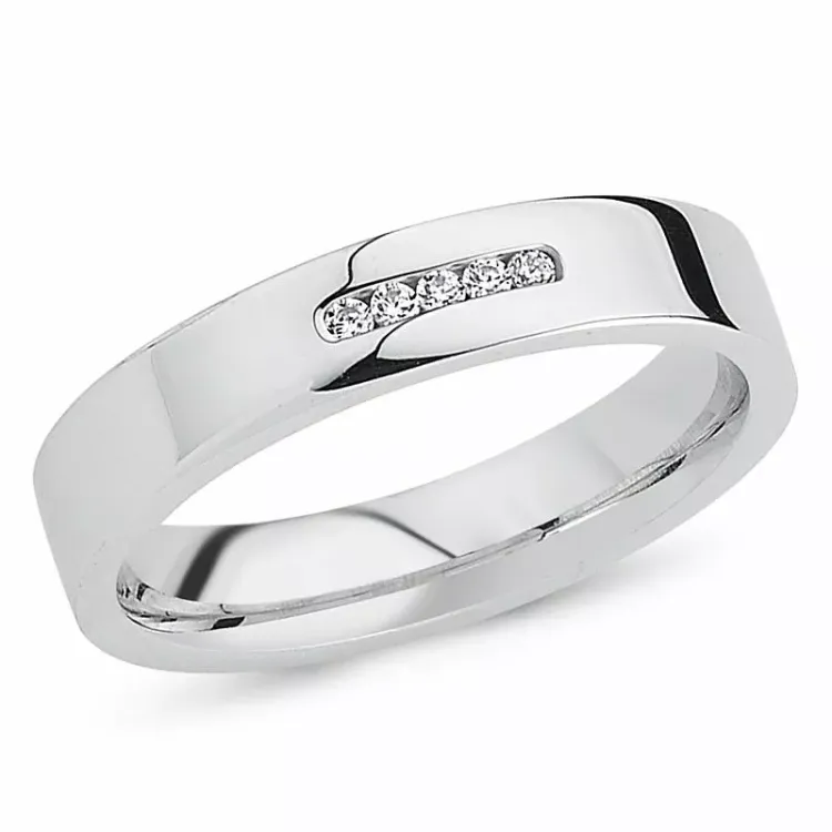 zirkoon ring in gerodineerd zilver