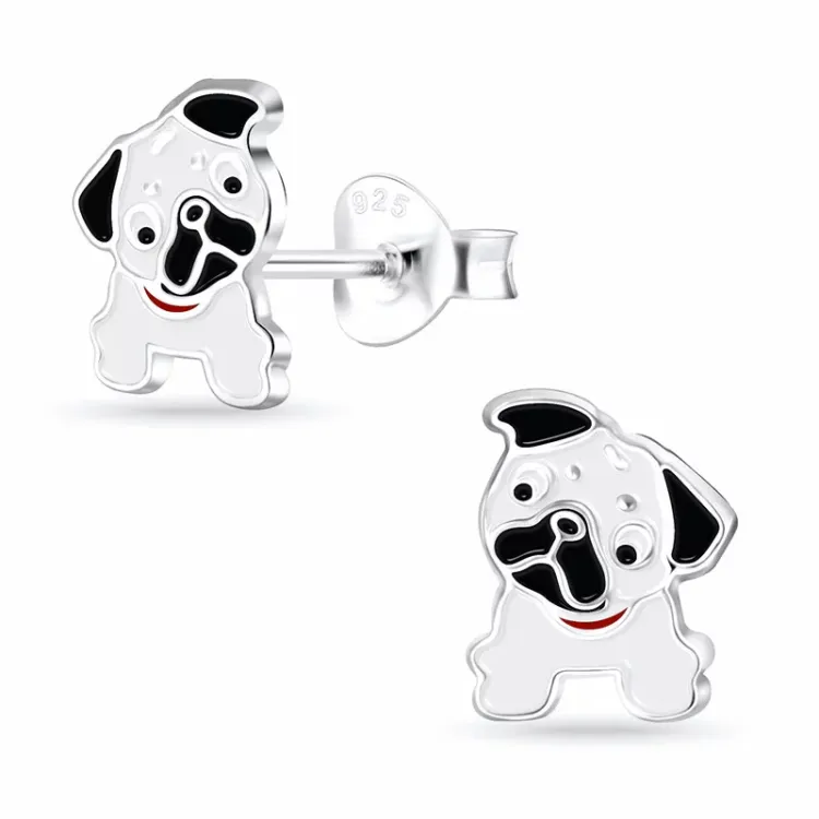 honden kinder oorbellen in zilver - Little Ones