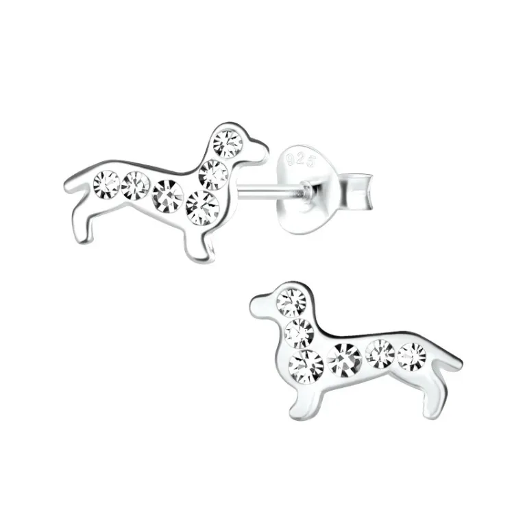honden kinder oorbellen in zilver - Little Ones