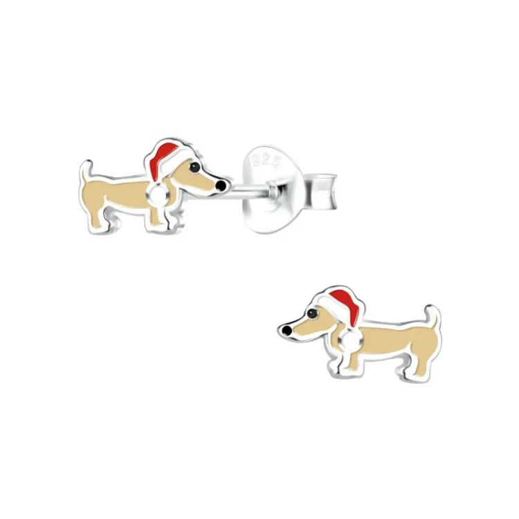 honden kinder oorbellen in zilver - Little Ones
