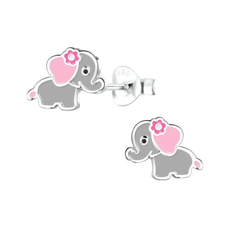 olifant kinder oorbellen in zilver - Little Ones
