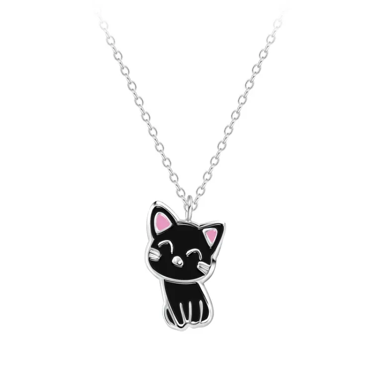katten ketting in zilver - Little Ones