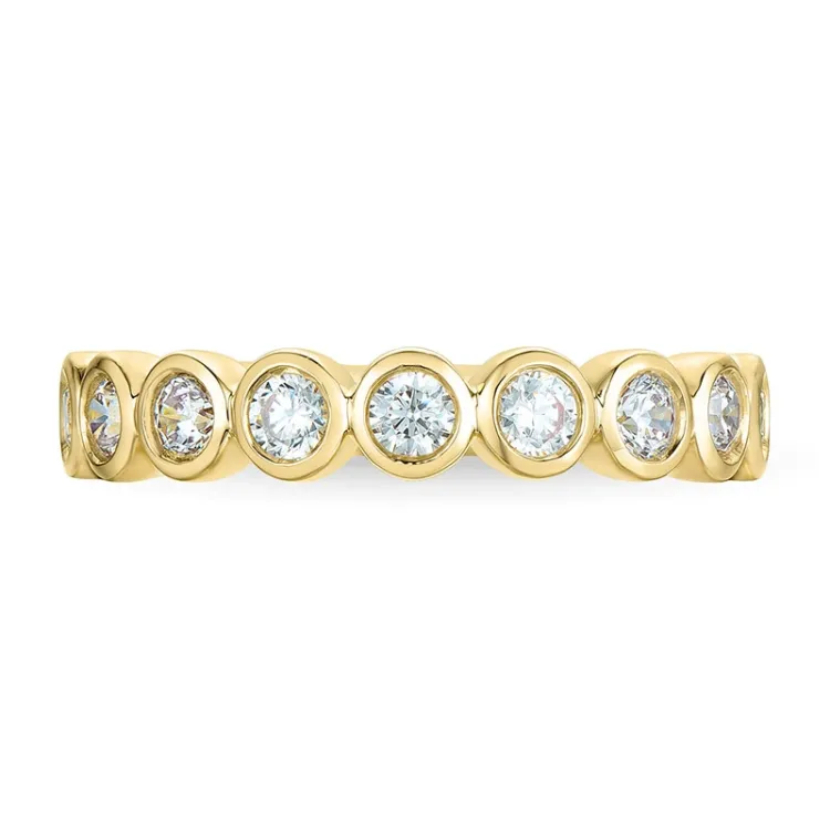 zirkoon gouden ring in 9 karaat goud