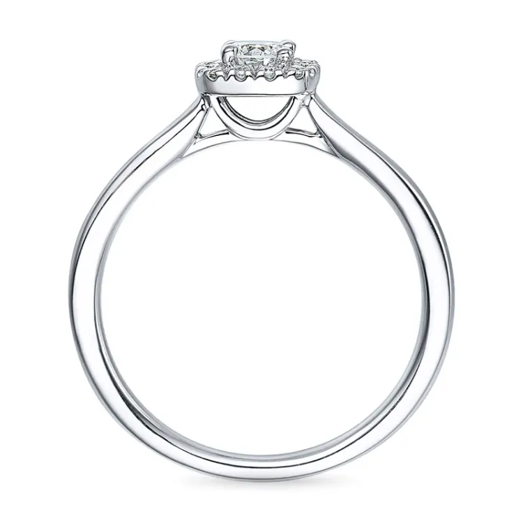 Diamant witgoud ring in 14 karaat witgoud 0,2 ct 0,072 ct