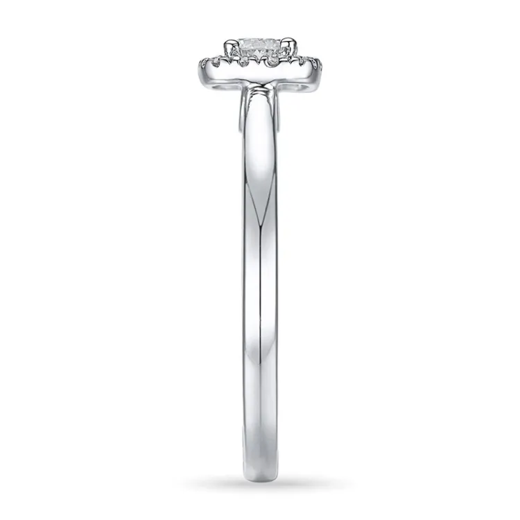 Diamant witgoud ring in 14 karaat witgoud 0,2 ct 0,072 ct