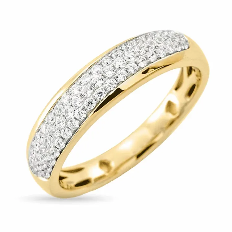 diamant gouden ring in 14 karaat goud 0,30 ct