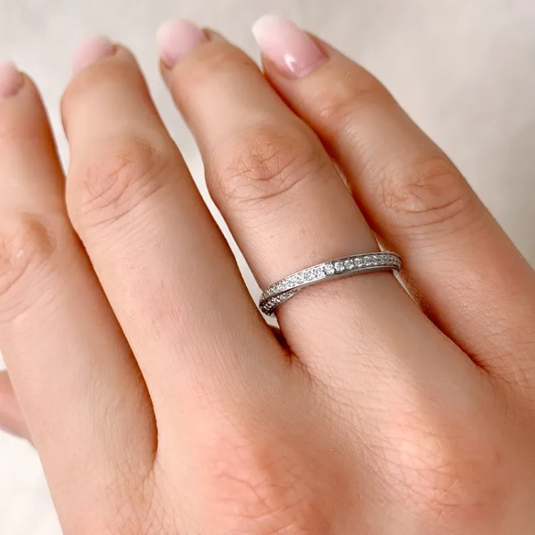 diamant diamant ring in 14 karaat witgoud 0,35 ct