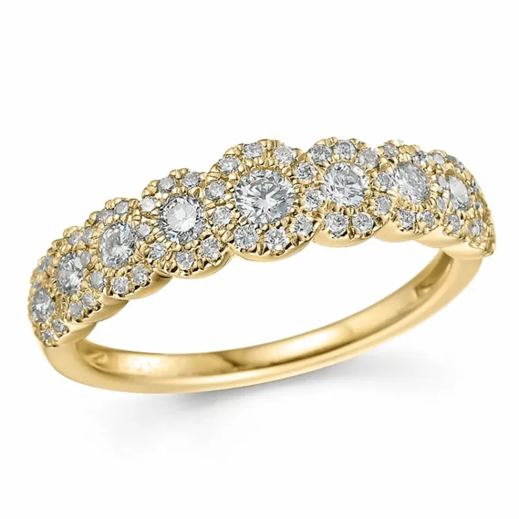 testsieraad diamant ring in 14 karaat goud 0,56 ct