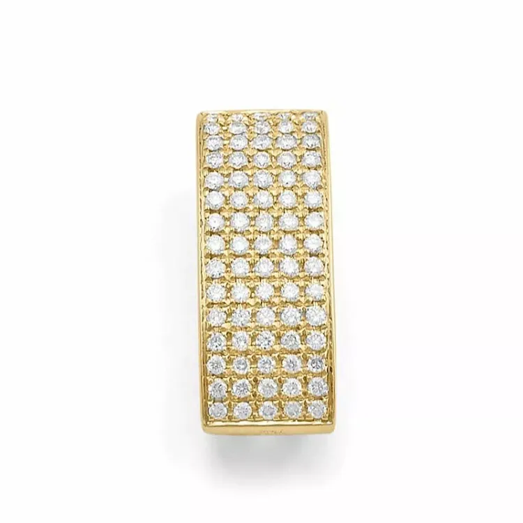 Echt diamanten hanger in 14 caraat goud 0,41 ct