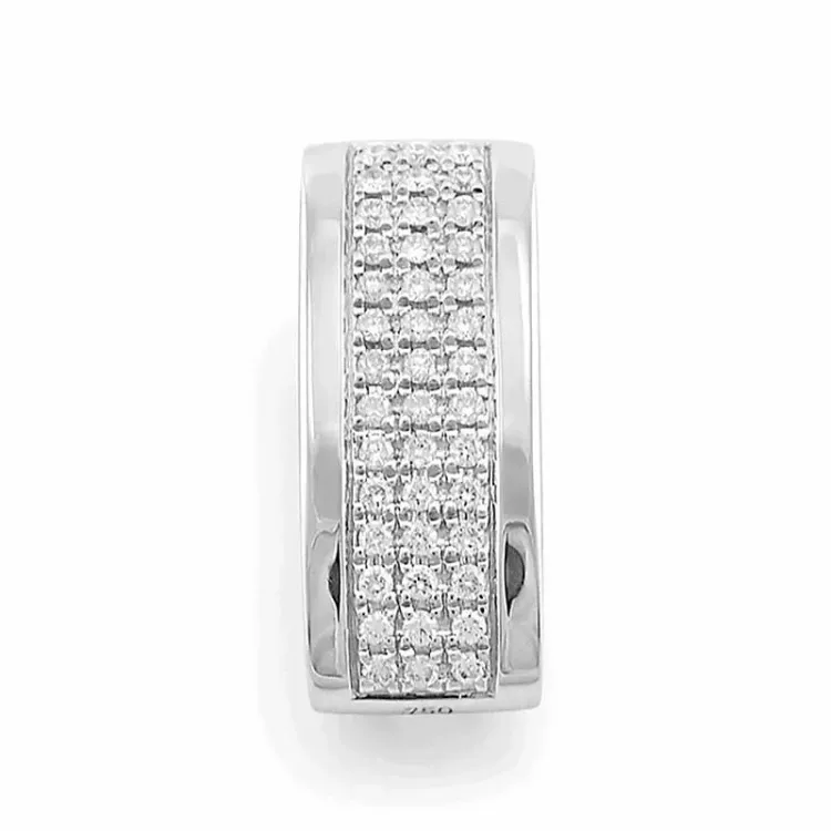diamanten hanger in 14 caraat witgoud 0,25 ct