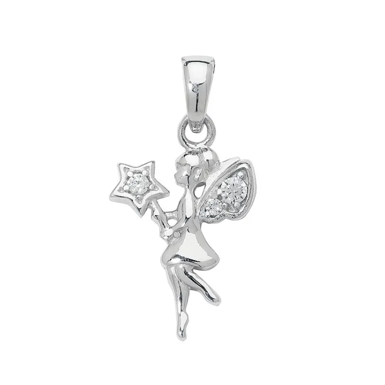 Tinkerbell hanger in zilver