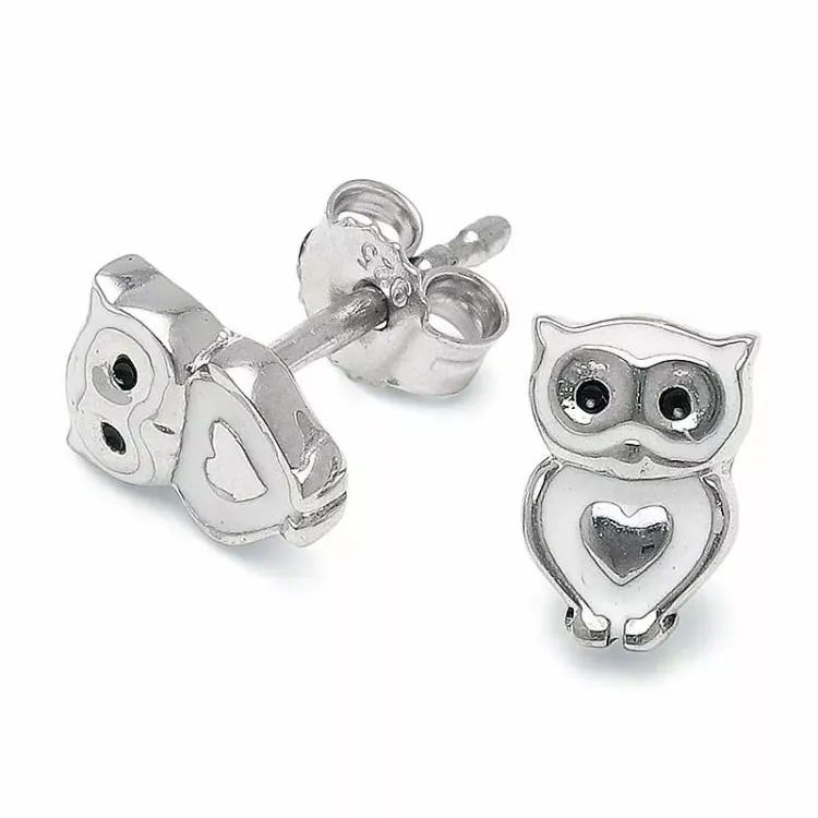 uil oorsteker in zilver - Little Ones