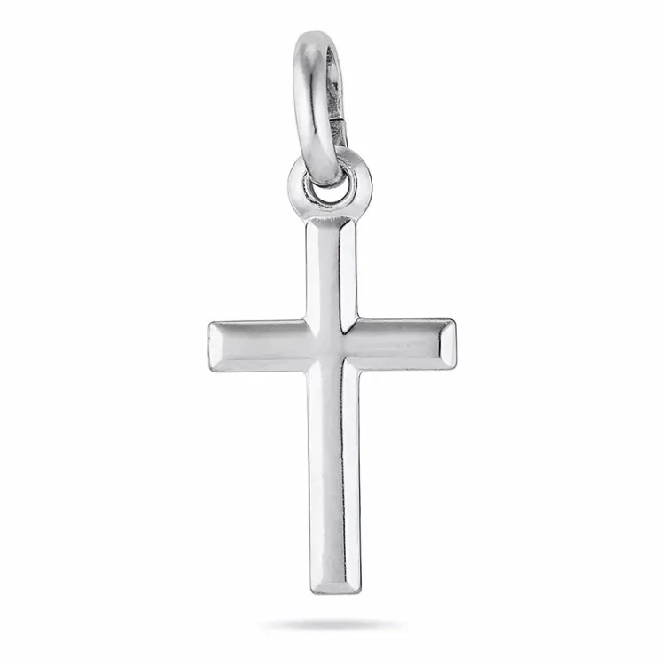 16 x 9 MM kruis hanger in zilver