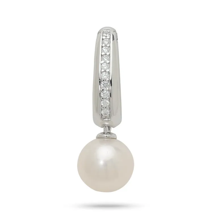 parel hanger in zilver