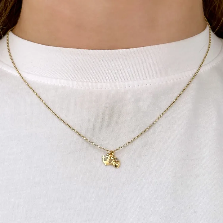 geloof-hoop-liefde hanger in 9 karaat goud - Amoré