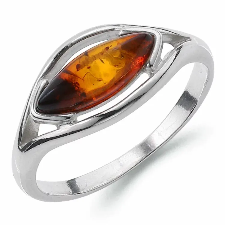 campagne - barnsteen ring in zilver