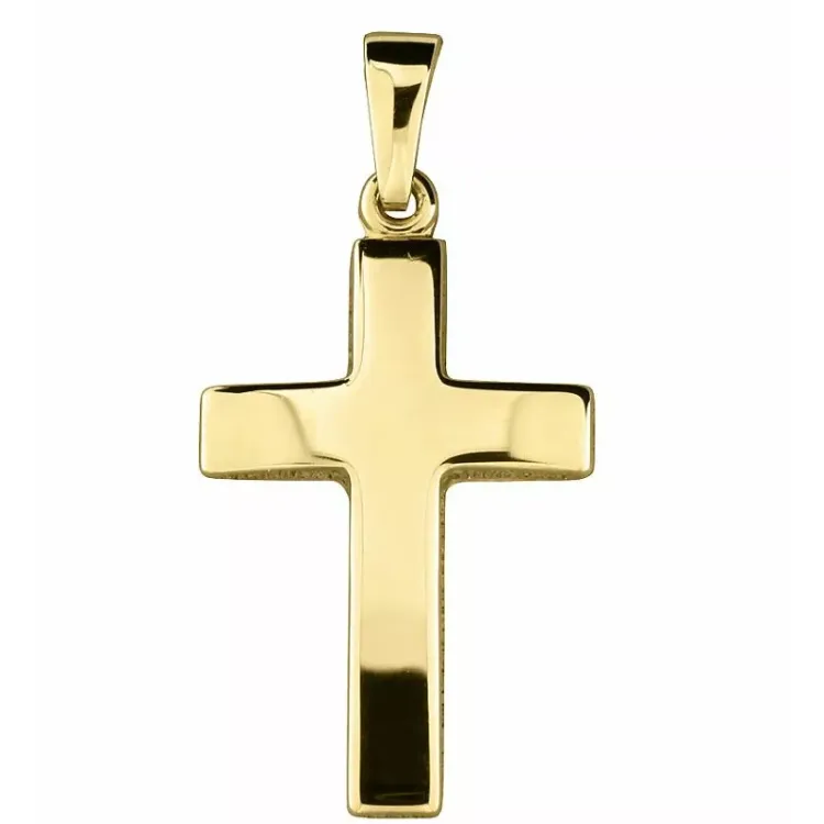 14 x 21 mm kruis hanger in 8 karaat goud - Amoré