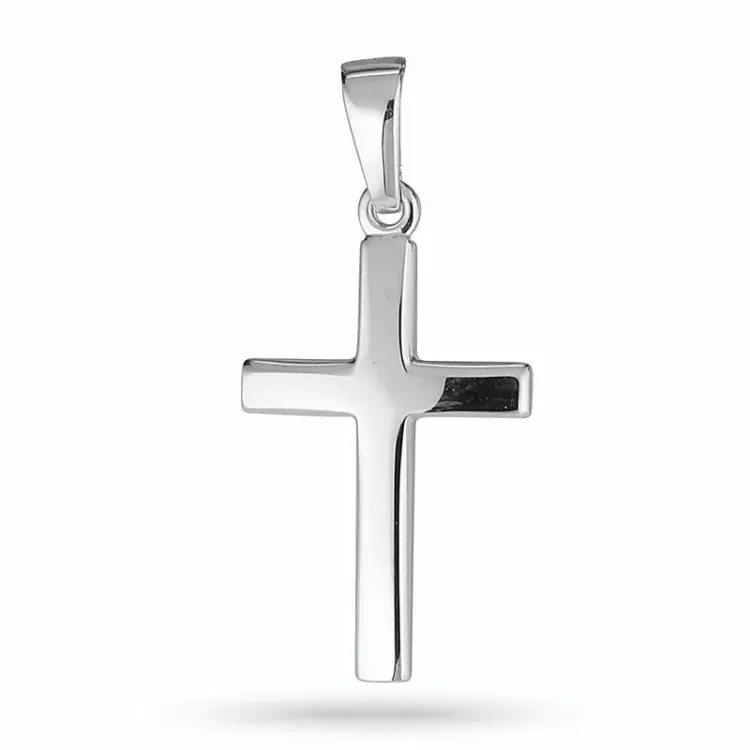 12 x 18 mm kruis hanger in zilver - Amoré