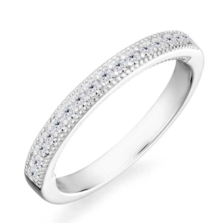 zirkoon mémoire ring in zilver