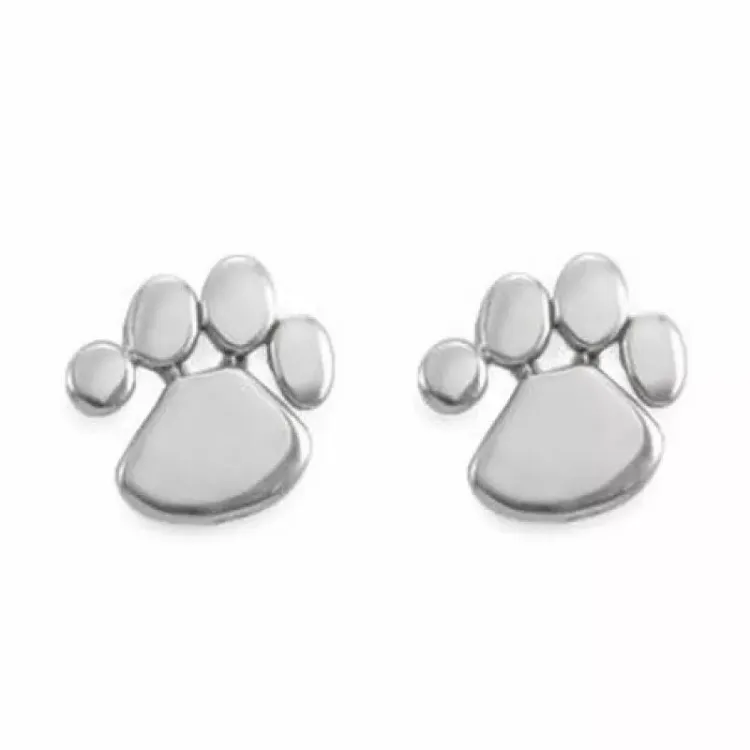 poot zilver oorbellen in zilver - Little Ones