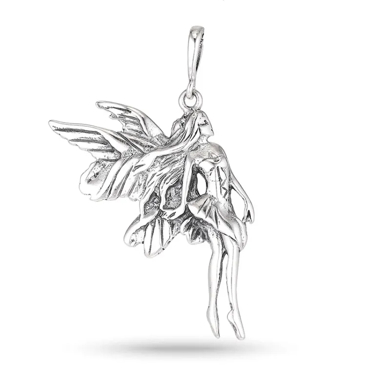 Tinkerbell hanger in zilver